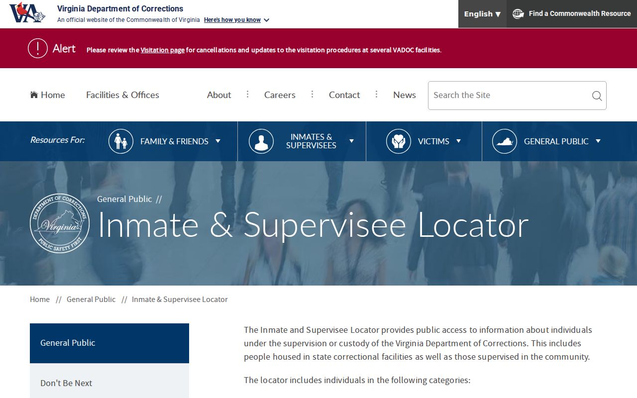 Virginia state inmate locator used after a Newport News arrest