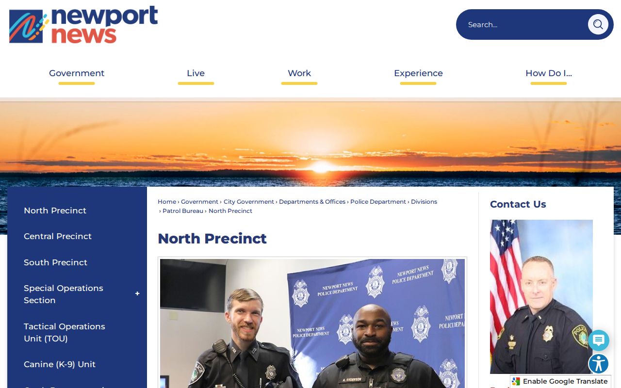 Newport News criminal records access at North Precinct