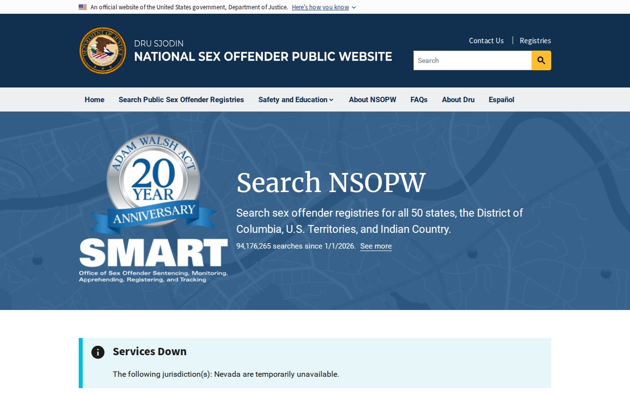 National public registry supplement for a Newport News sex offender lookup